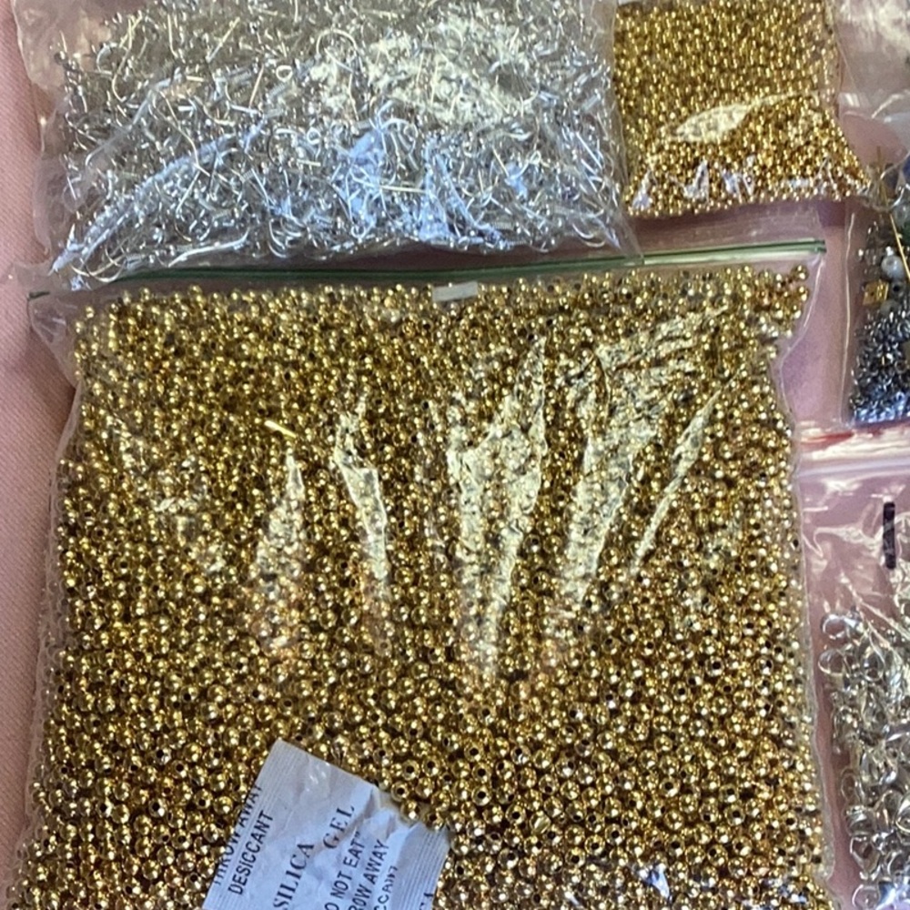 Lot #82 Jewelry Making Spacers, ER Hooks, Crimps & Covers + More - Picture 3 of 9